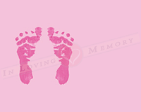 Girl Baby Footprints